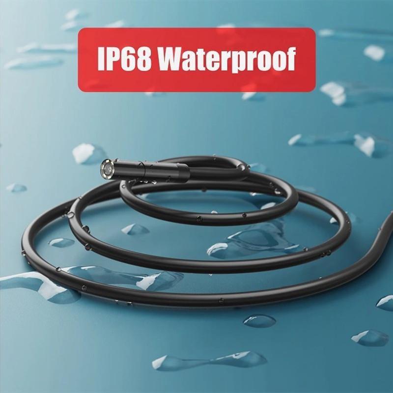 Βιομηχανική οθόνη βίντεο 8mm Κάμερα ενδοσκοπίου 1080P 2,4 ιντσών HD IPS Αδιάβροχη κάμερα επιθεώρησης με 6 φώτα LED