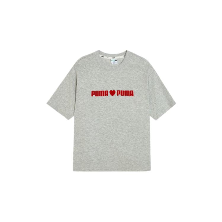 Puma Классическая футболка Мода Простая Модная Удобная С коротким рукавом Детские топы 950444-01 120