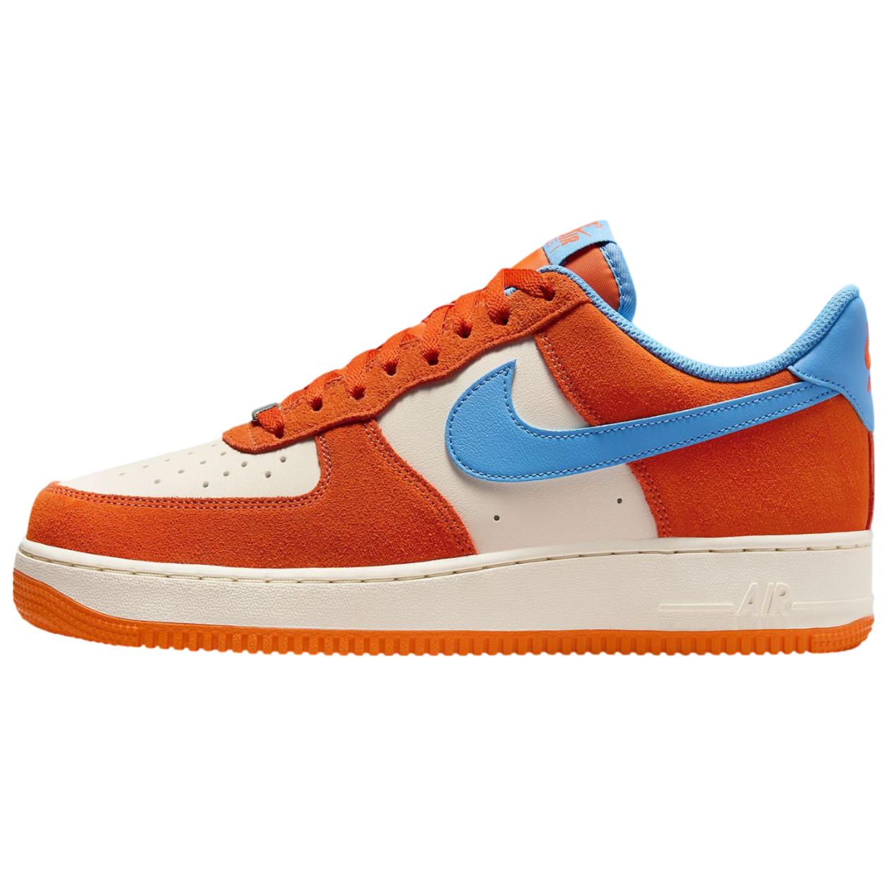 

Nike Air Force 1 07 LV8 Safety Orange University Blue Men Sneakers FQ8714-800 42
