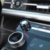 For Hyundai Santa Fe MX5 2024 2025 2pcs Aluminum Car Dashboard Table Central Audio Volume Control Knob Ring Cover