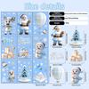Christmas Tree Snowman Window Art Pvc Static Stickers Set Decorations Christmas