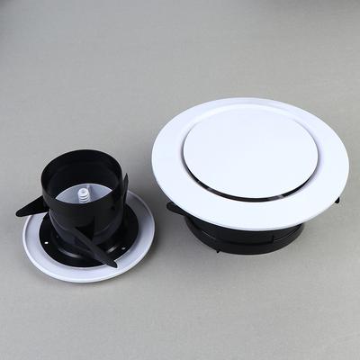 Adjustable Round Air Vent Extractor Valve 75-200Mm Air Vent Extract Valve Grille Wall Mount Ceiling Air Vent Cover