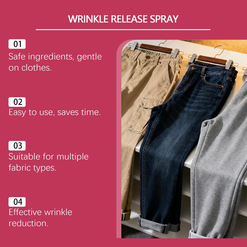 JAKEHOE Wrinkle Release Spray 120ML, Fabric Refresher