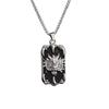 Retro Dragon Plate Necklace: Chinese-Style Titanium Steel Sweater Chain