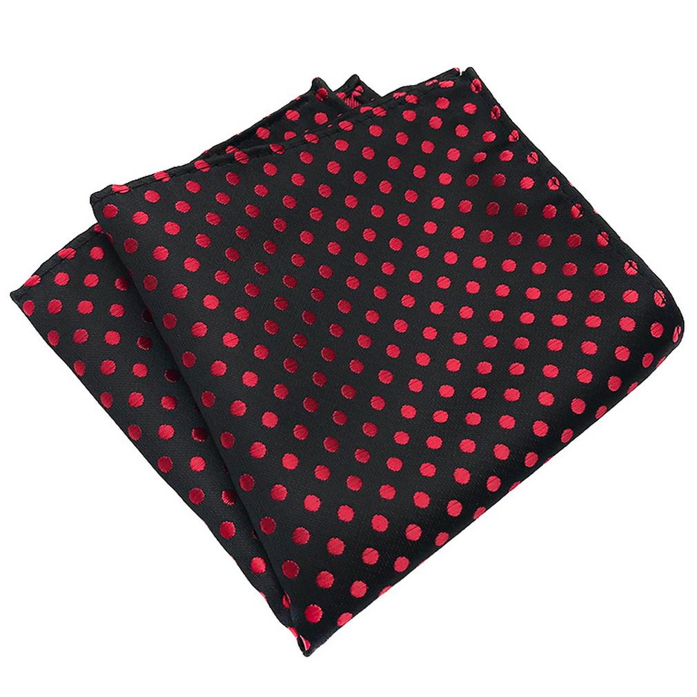 Men's Wedding Party Formal Dot Jacquard Pocket Square Handkerchief