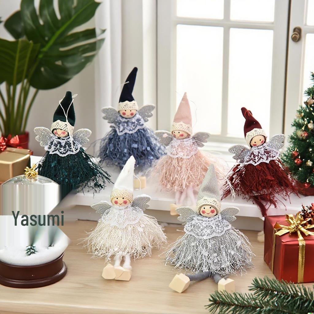 Creative Angel Lace Ornaments - Cute Hanging Decorations for Windows and Christmas Trees