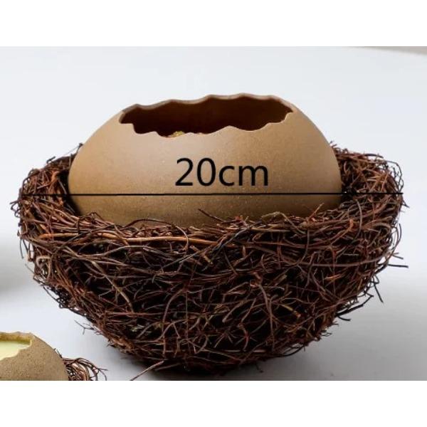 Miska na dezert z ptačího hnízda Keramické misky barvy vaječné skořápky Servírovací talíř Večeřní talíře Nádoba na suchý led Polévková mísa Talíř na ovoce Květináč Váza