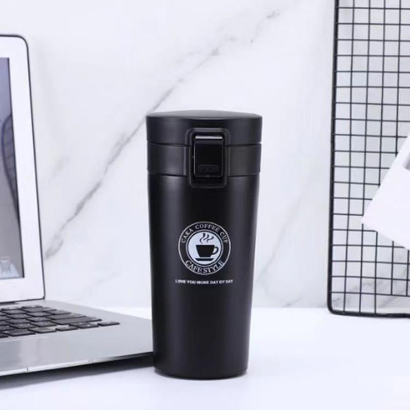500ML Thermos Coffee Cup Tea Mug Double Layer Stainless Steel Vacuum Insulated Metal Thermos Outdoor Sports Water Bottle