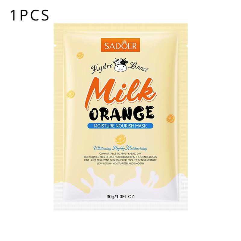 

Увлажняющая и питательная маска SADOER «Молоко и апельсин» Увлажняющая и питательная маска 1pcs