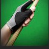 Men's Pink Fingerless Billiards Glove - Non-slip, Breathable, Stylish Three-finger Design, Blue Model