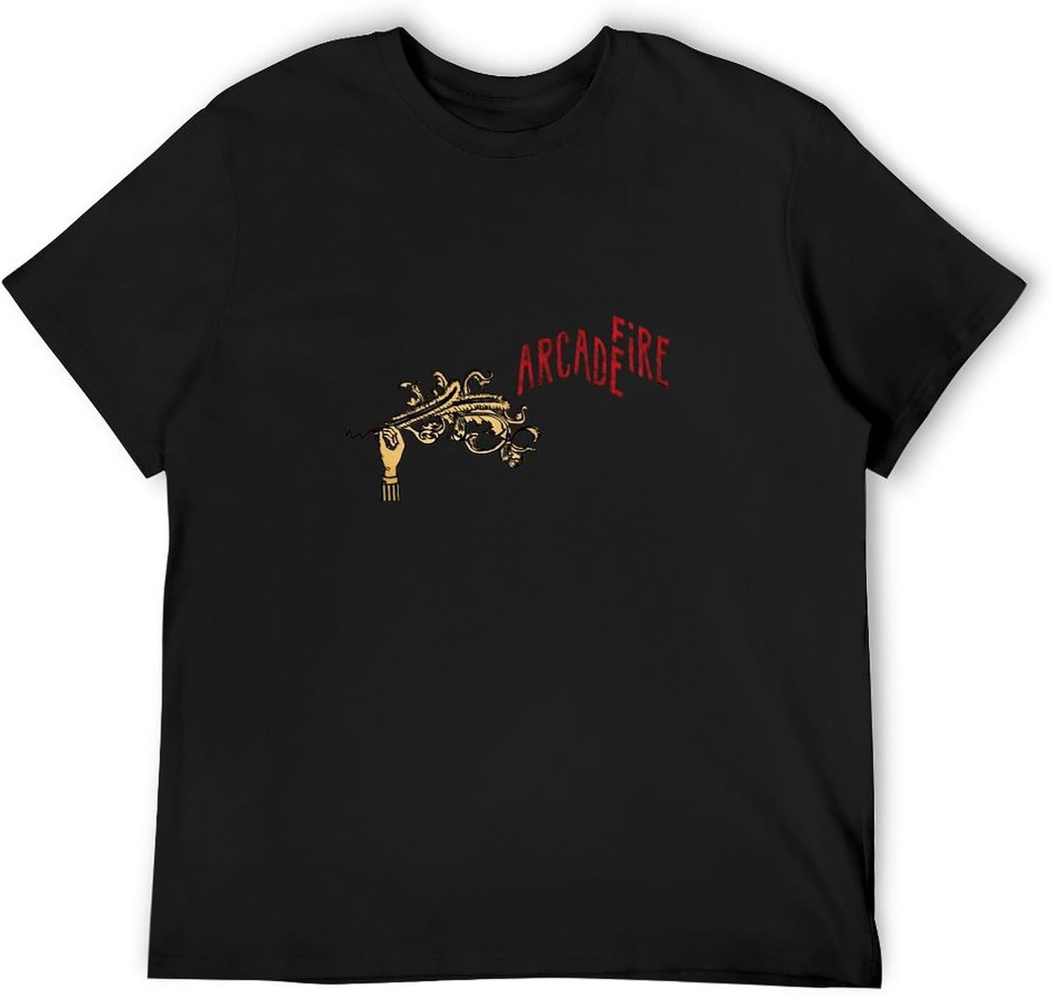 Men s Arcade Fire Funeral Summer T-Shirt Short Sleeve S чёрный