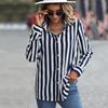 Camicia da Donna in Lino Casual Bottoni Manica Lunga Top da Donna Camicia di Jeans da Donna Adatta per Top da Donna Taglia 14