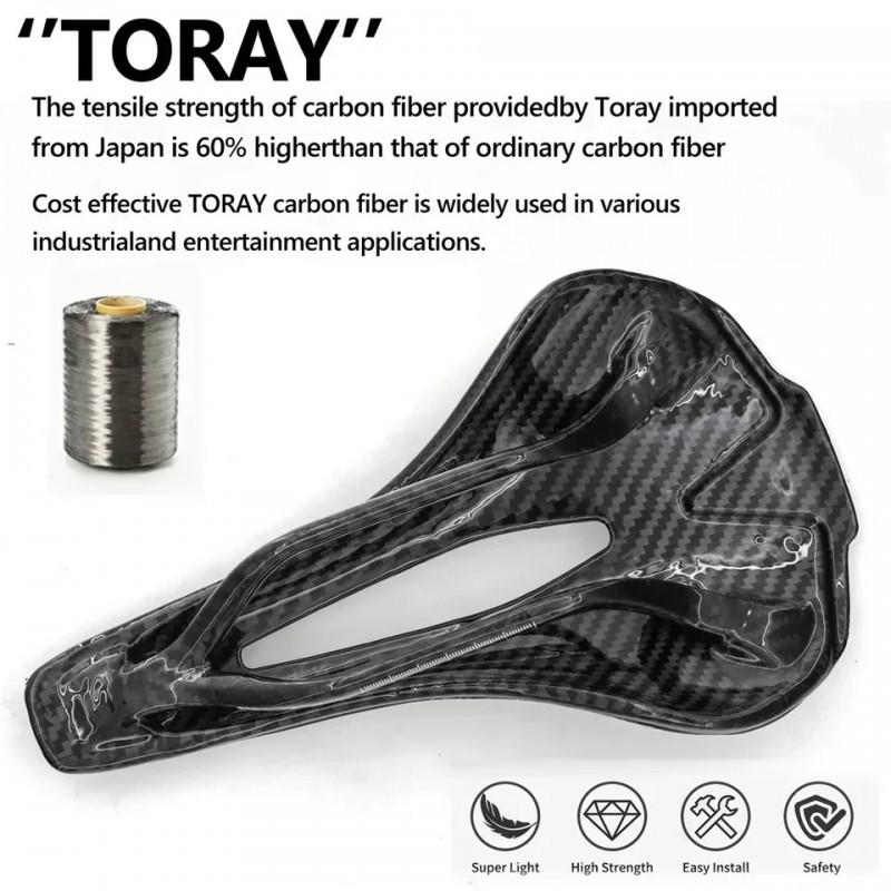 Ultra-Light Carbon Fiber Bicycle Saddle KP05 Road Bike Cycling Comfort Performance Seat