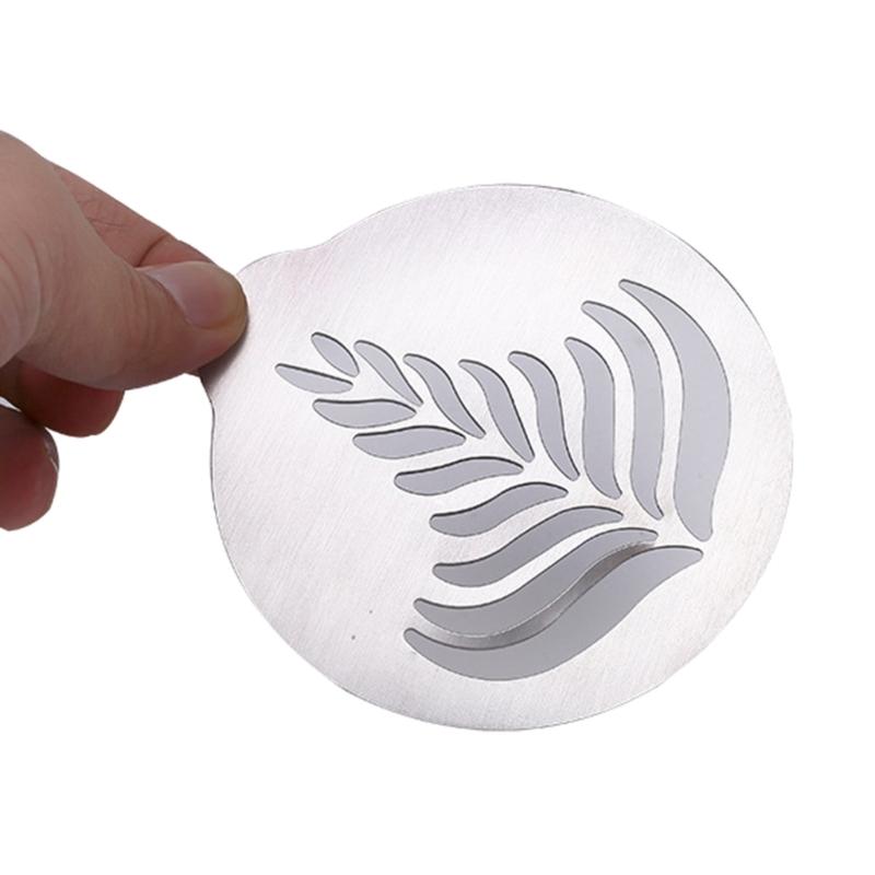 5 PCS/set Stainless Steel Lattes Art Stencils Cappuccinos Art Templates