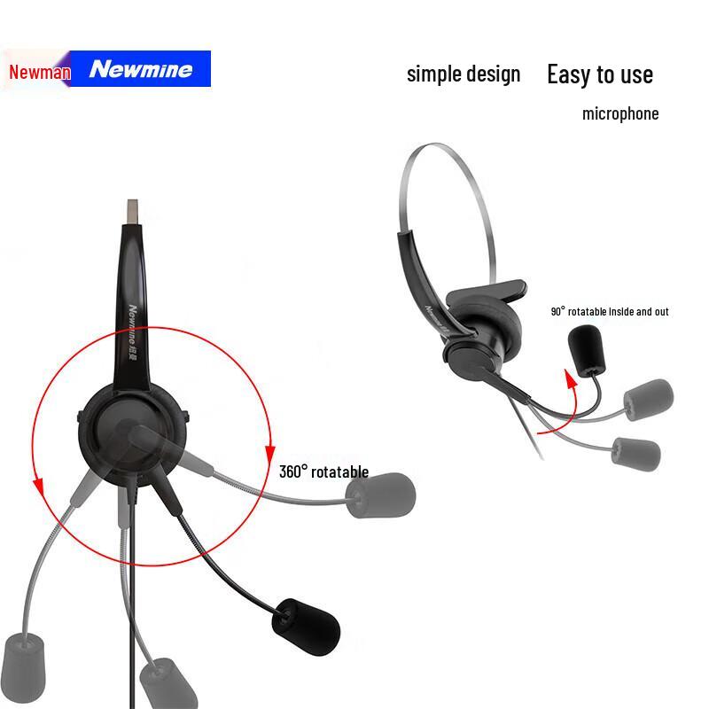 Newmine NM-HW900 Office Single-Ear Headset (CN version)