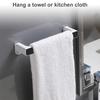 Towel Rack Hanger Plastic Rag Bar Dish Cloth Hanging Storage Shelf for Kitchen Toilet Bathroom