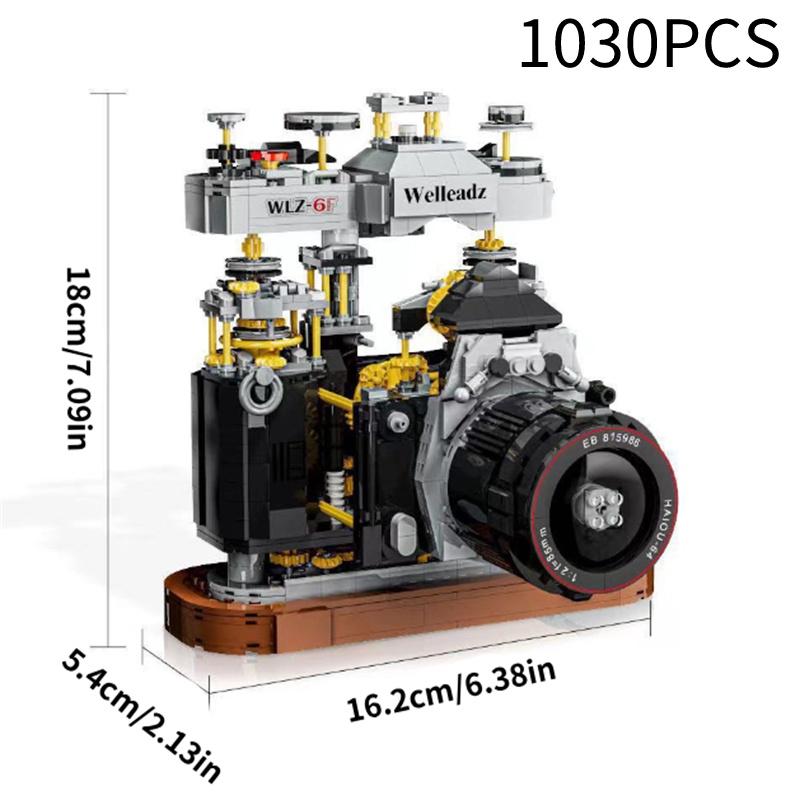 Винтажная модель камеры 80 Совместимый с Lego Строительный блок Игрушка Реалистичный Ретро Дизайн