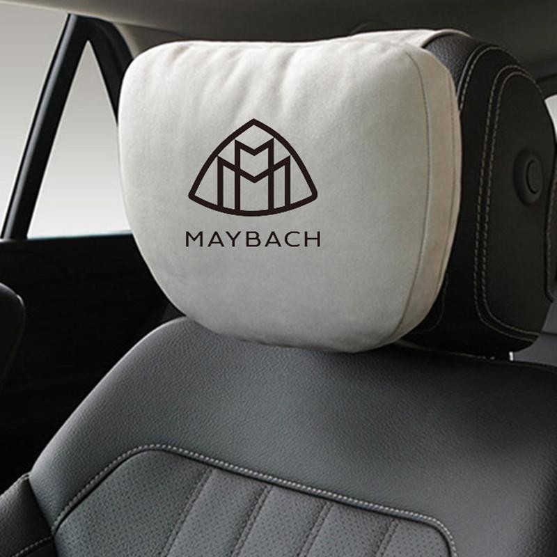 

Mercedes-Benz S Class Maybach Автомобильное сиденье Горловина Спинка Подушка Вышитая замша Подголовник Подушка для шеи Роскошная поясничная поддержка