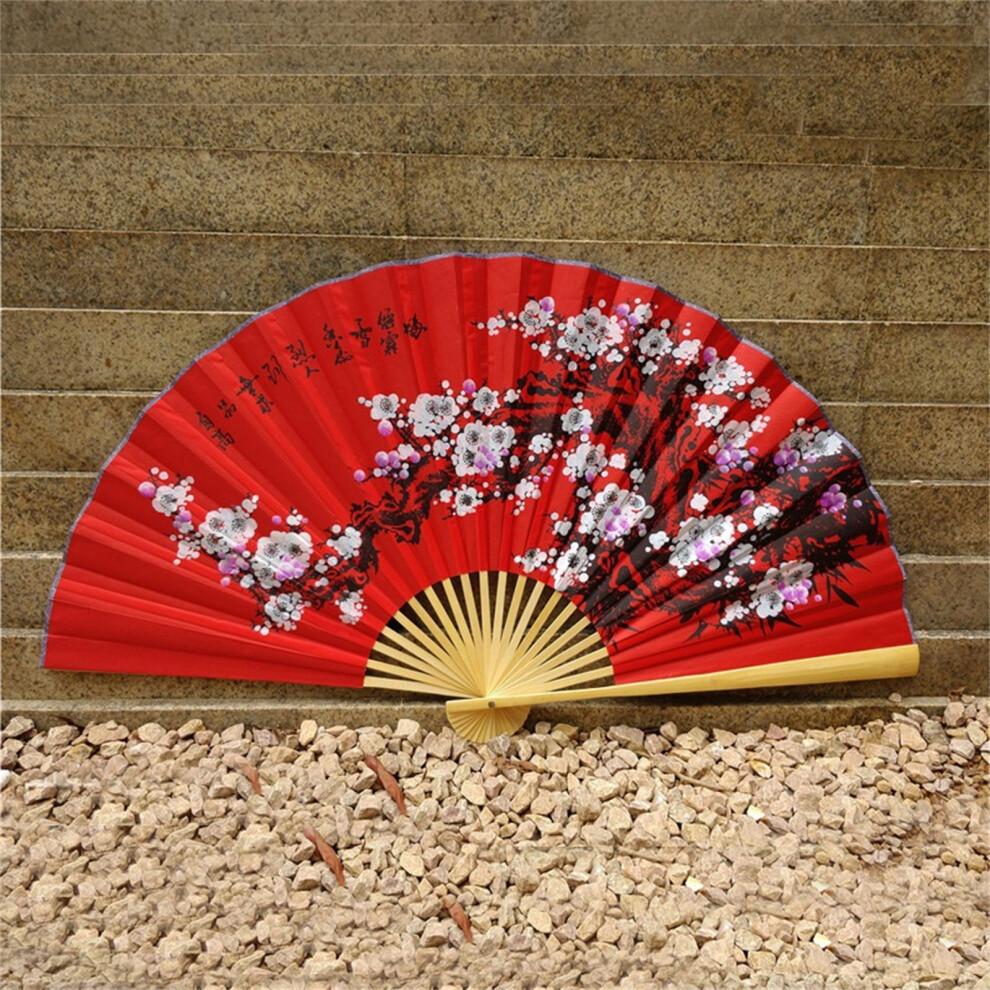 Elegant Traditional Chinese Large Size Decorative Fan Silky-11
