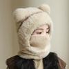 Hats and Scarf for Winter Suitable for Both Boys and Girls, Featuring A Warm and Thick Design That Combines A Hat and Neck Protection