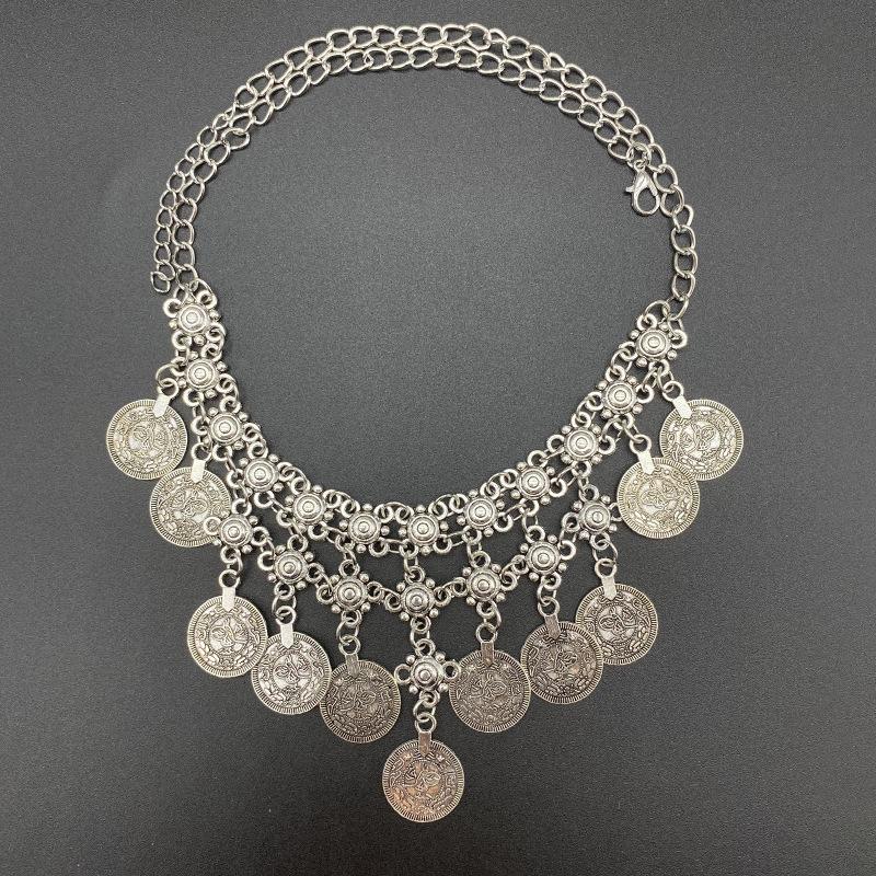 

Ретро Золотая Монета Ожерелье Монета Ключичная Цепочка Этнический Стиль Ювелирные Изделия Для Путешествий Ювелирные Изделия Аксессуары Для Кино И Телевидения