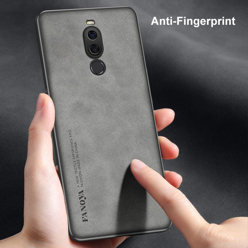 For Meizu X8 Case Luxury PU Leather Phone Case For Meizu X8 MeizuX8 Back Cover Matte Silicone Shockproof Full Protection Coque