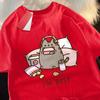 2026 Hot Sale Sorry I'M Busy Cat Playing Games with Headphones Men Women T Shirt High Quality Brand Clothing Loose T Shirts Cotton Shirt Tops Couple