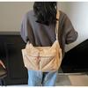 Large Capacity Corduroy Messenger Bag Women's Waterproof Casual Crossbody Bag Multi Pocket Workwear Style Single Shoulder Bag