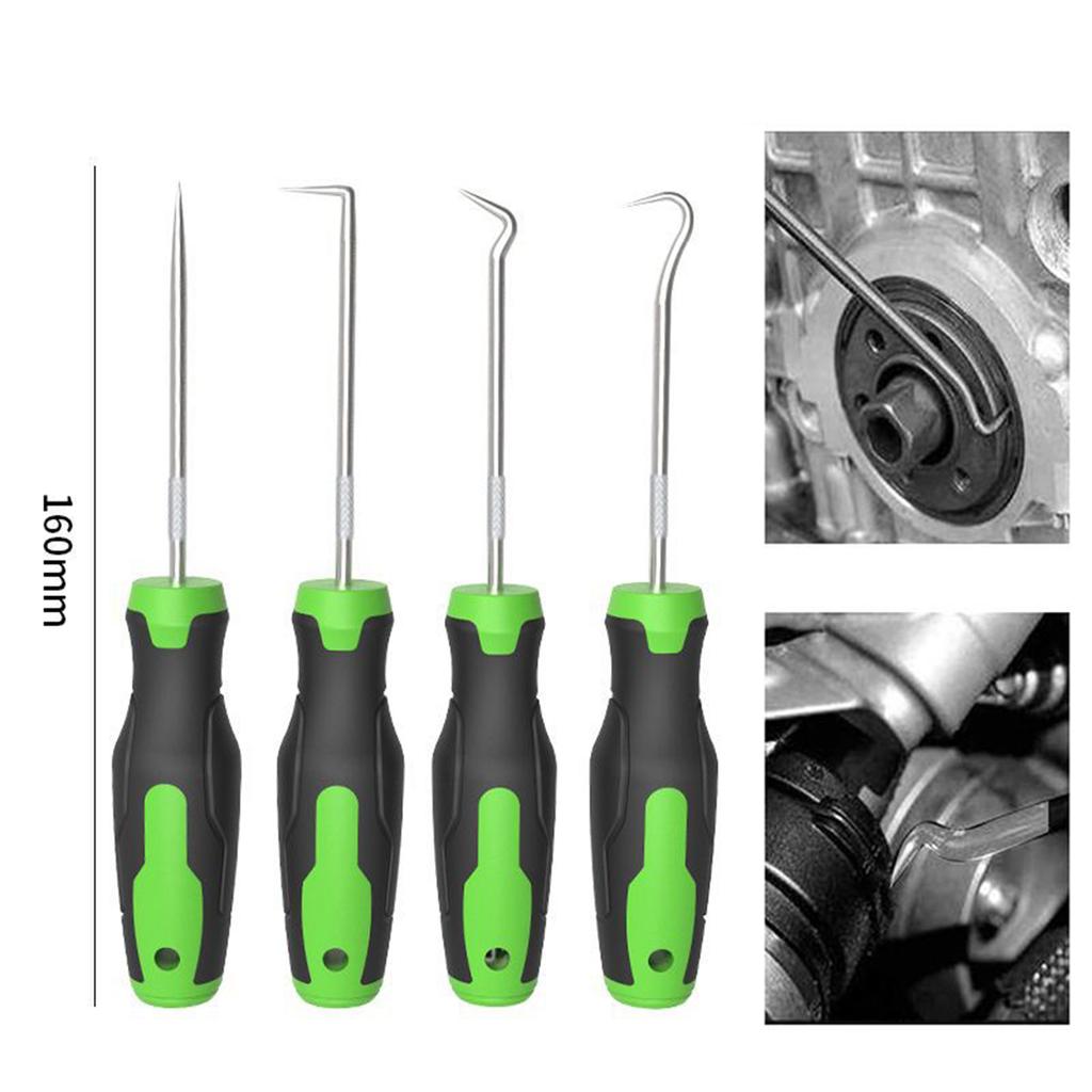 4Pcs/Set Car Oil Seal Screwdrivers Set Auto Vehicle Removal Pick Hook Set O Ring Seal Gasket Puller Remover Repair Tool