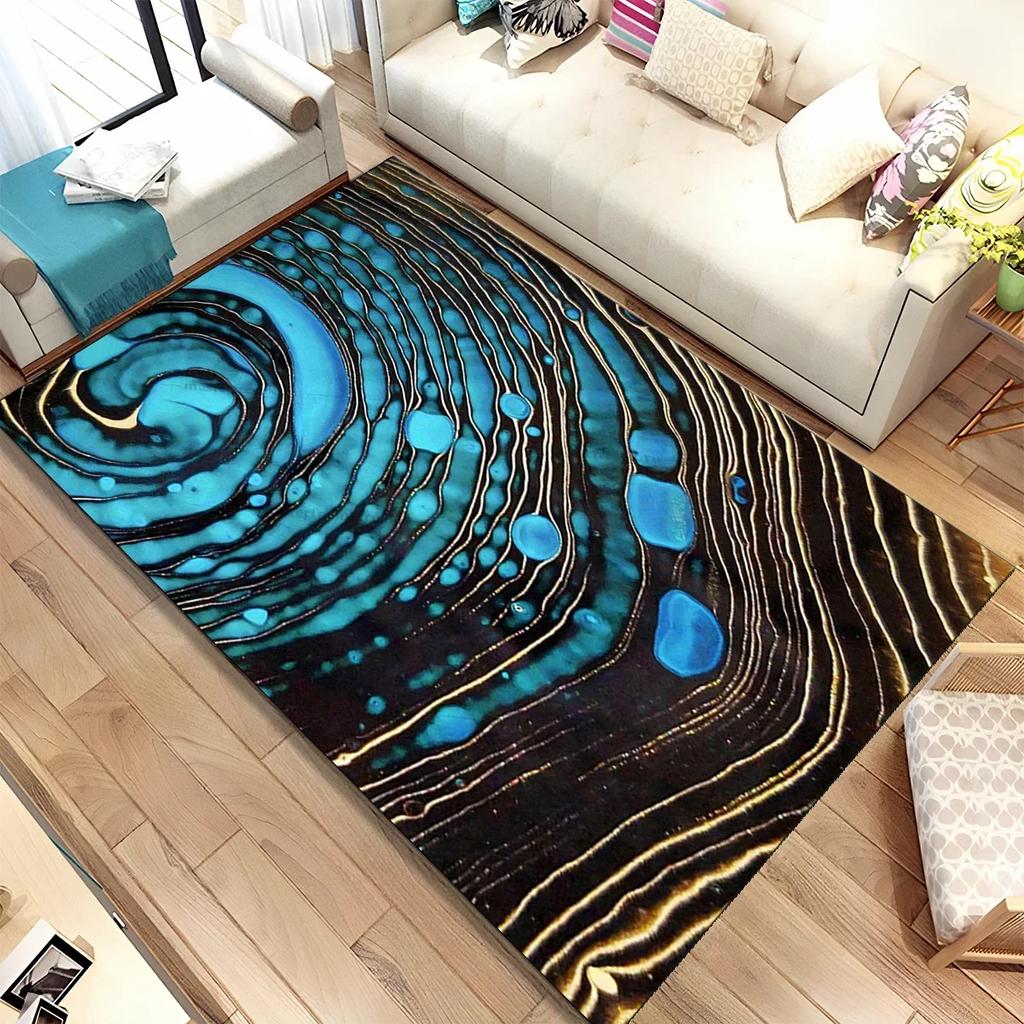 Colour Gold Nordic Marble Splendid Area Rug Large Carpet Marbling Rugs for Home Living Room Bedroom Decor Door Mat Floor Mats