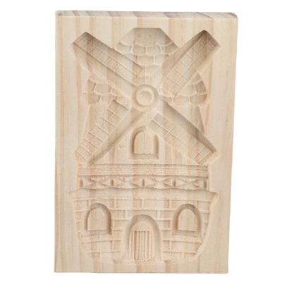 Biscuit Cutter Wooden Biscuit Mold Embossing Baking Tool for DIY Gingerbread Cakes Or Biscuit
