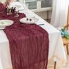 Kitchen Dining Table Accessory Rustic Cheesecloth Runner Wedding Sheer Modern Farmhouse Runner Boho for Bridal Shower Baby Hotel Decor