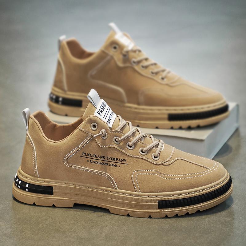 Men's Sports Casual Work Shoes Four Seasons Soft-soled Non-slip Comfort Walking Shoes Outdoor Fashion Breathable Light Sneakers