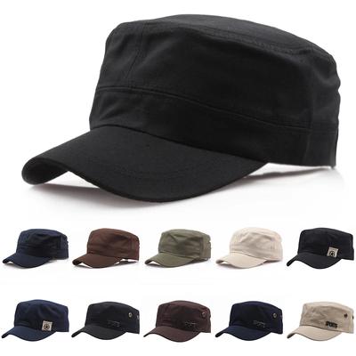 Modische verstellbare Militärhüte im Vintage-Stil, einfarbige Baseballkappen aus Baumwolle für Männer und Frauen, lässig, im Freien, atmungsaktiv, Wander- und Jagdhut