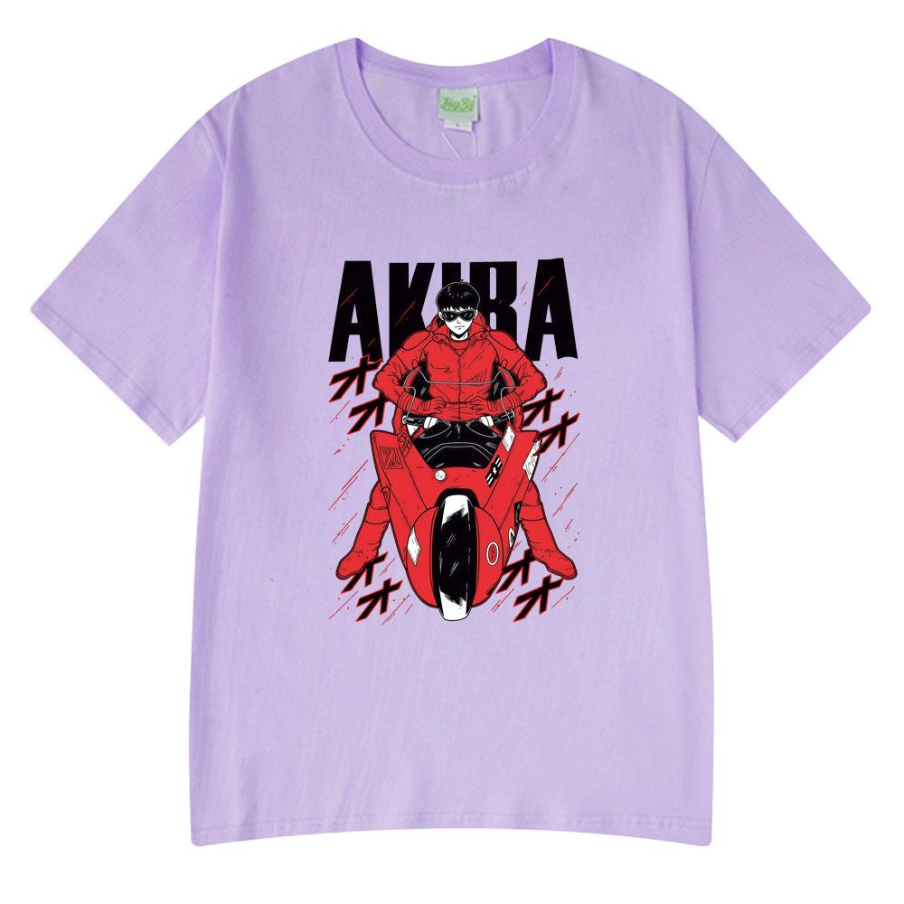 Anime Akira Vintage Washed T Shirts 90S Unisexga Shotaro Kaneda Graphic T-shirt Unisex Women Cotton Tee Tops Summer Oversized T-shirts