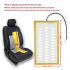 Universal Built-in Car Seat Heater Kit Fit 1 Seat 12V Alloy Wire Fast Heating Pads HI/LO 2-Level Round Switch Control System