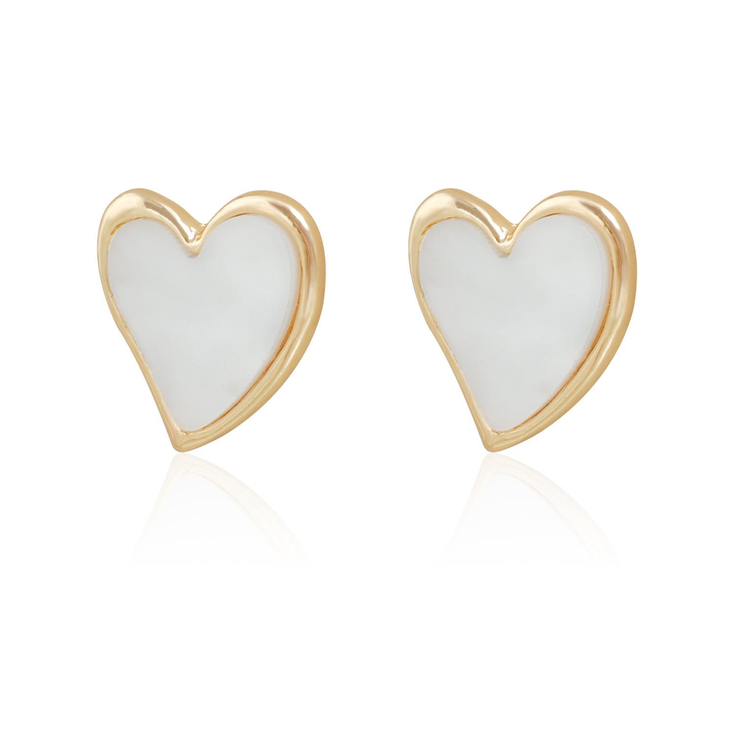 Light luxury simple ins wind irregular love collar elegant temperament glossy necklace set