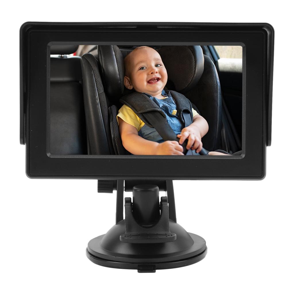 Baby Car Camera 4.3 Night Vision 150 degrees Wide Viewing Angle 360 degrees Rotation Rear Facing Seat Mirror for