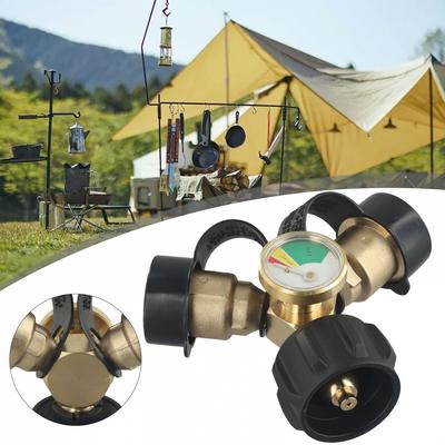 BBQ Manometer Messing Propan Adapter BBQ Werkzeuge
