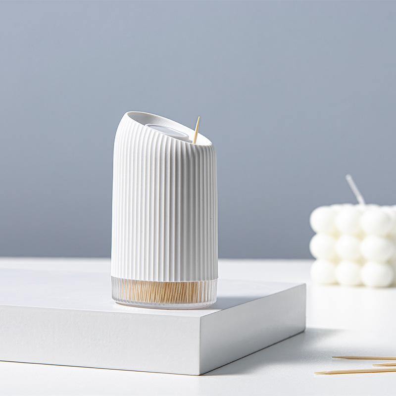 

Toothpick Box, Toothpick Tube, Desktop Decoration білий
