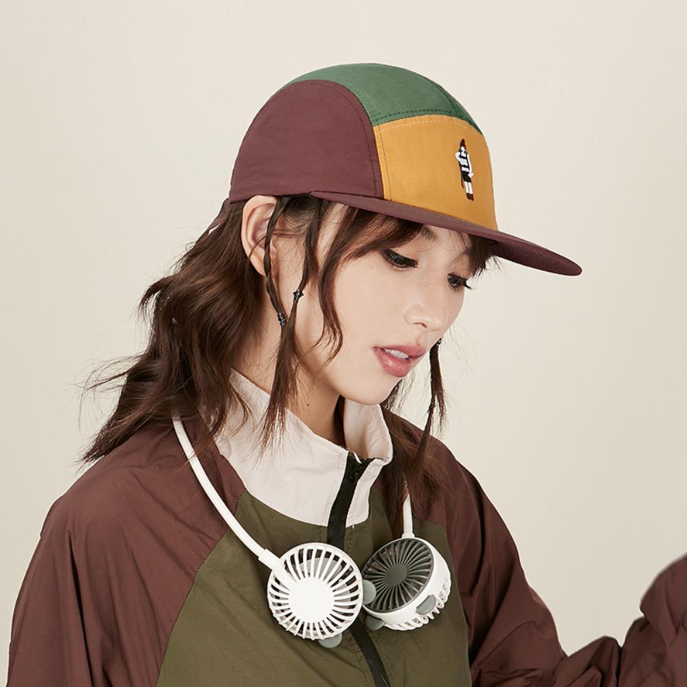 Waterproof Curved Brim Golf Hat Splicing Flat-brimmed Cap Casual Quick-drying Dad Hat  Fishing