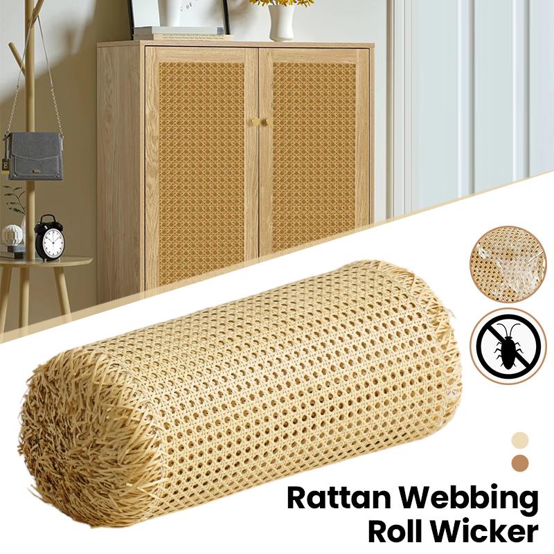 100cm Plastová ratanová síť 35-45cm široká PE ratanová popruhovina proutěná deska venkovní židle stůl nábytek strop DIY materiál pro opravy