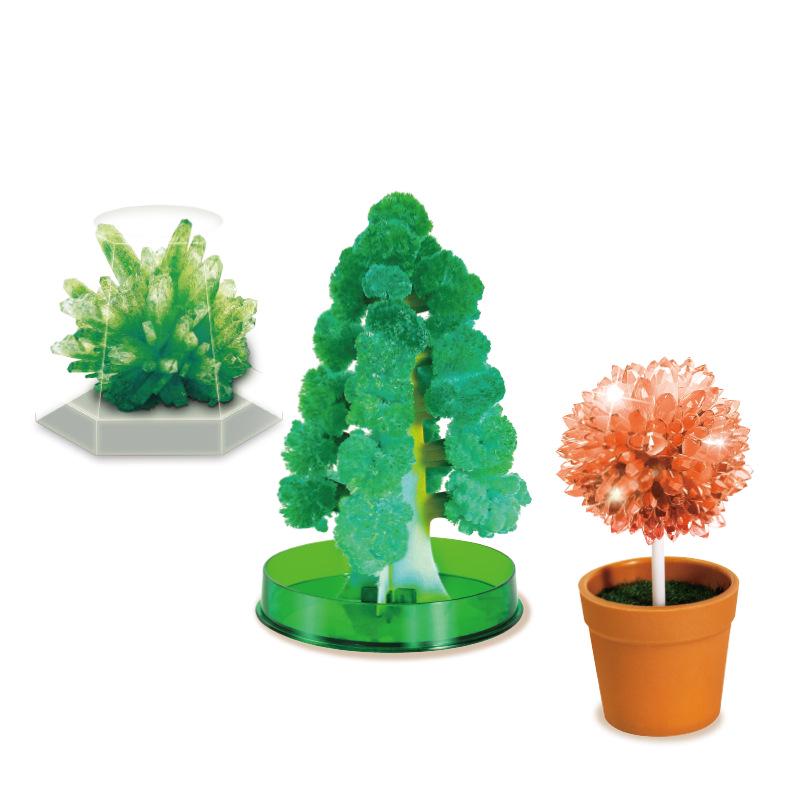Xueyou Ma Blooming Crystal Christmas Tree - Magic Growing Kit for Science Lovers