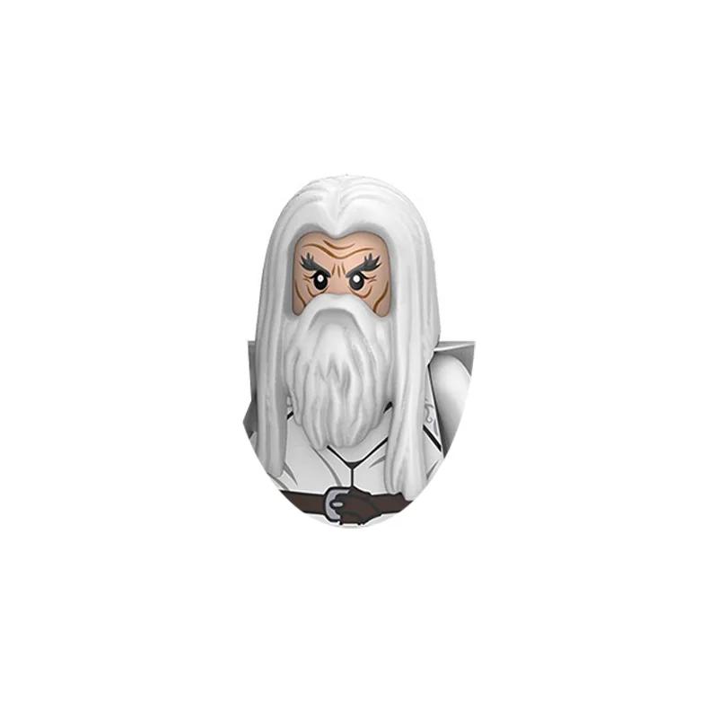 Kids Toys Medieval Film Figures Series Goblin Orcs Uruk-hai Sauron Assembly Model Small Particles Building Blocks Boys Gifts