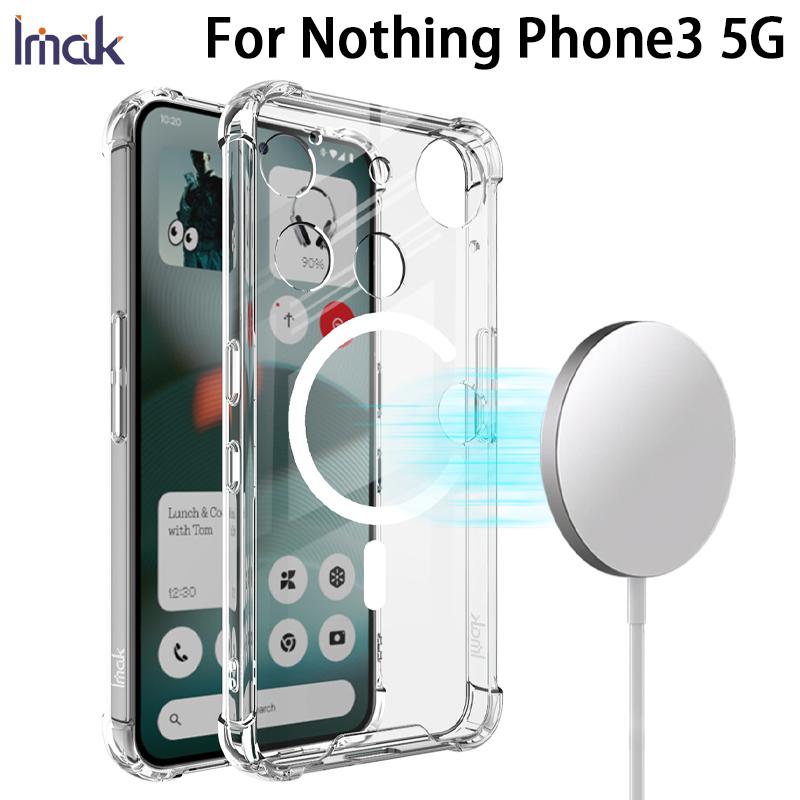 For Nothing Phone 3 5G Phone Case IMAK Shock-resistant Soft Space Magnetic Case