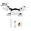 Living Room Ventilation Light 3/4/5 Blade Ceiling Fan with & Remote Control, 2-in-1 Silent LED Drone Energy Saving Foldable Blades, 3-Speed
