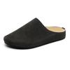 Wildleder Halbschuhe für Herren Mules Große Größe Semi-Drag Loafer Hausschuhe Offene Rückseite Freizeitschuhe Slides Sandalen Slip-On Flache Schuhe