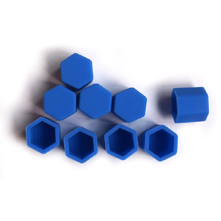 20x Blue Car Wheel Nut Lug Dust Cover Cap Protector Tyre Bolt Hub Screw Cap
