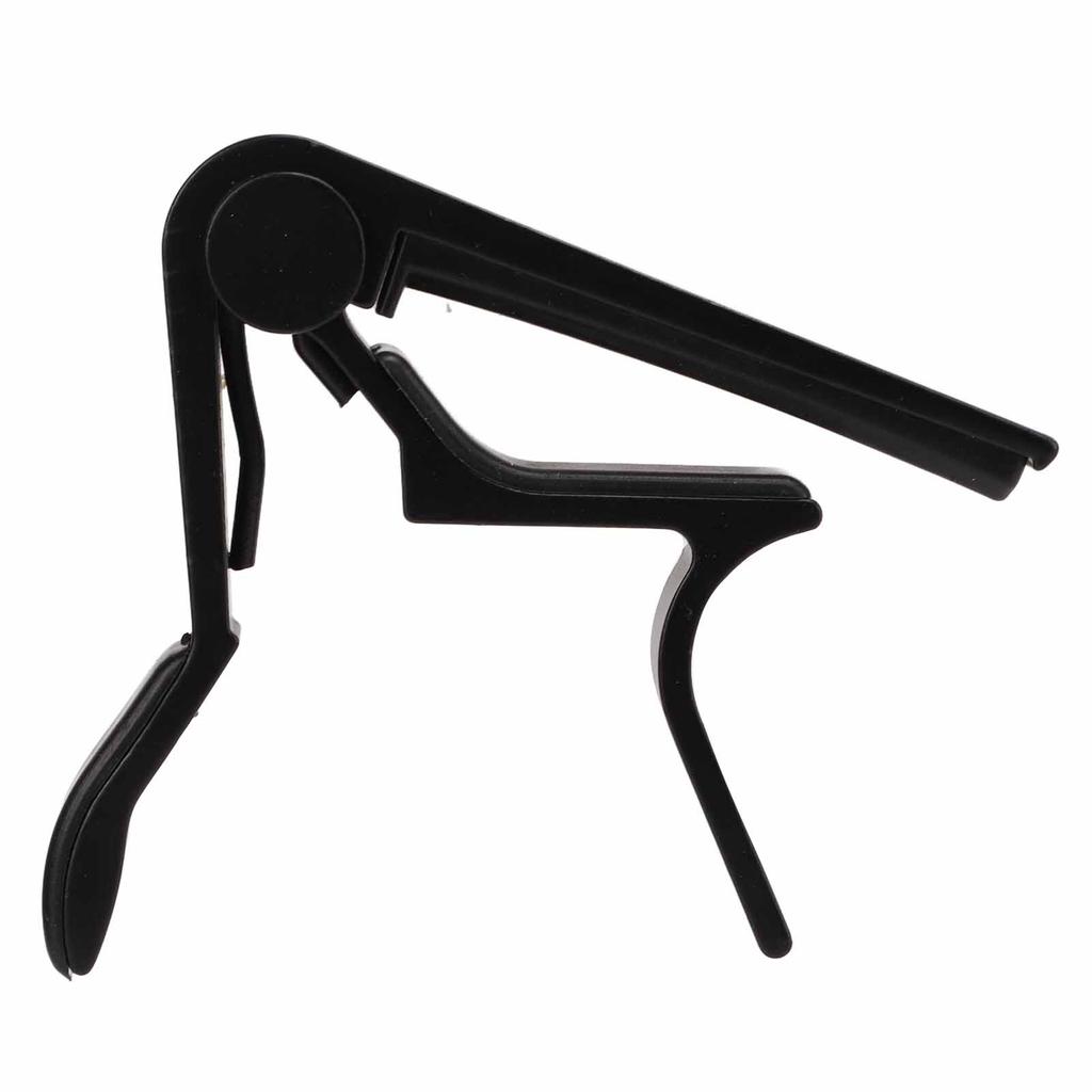 Capo Quick Release String Clamp Accessory Set Kit with 5Pcs Guitar Pick for Bass BanjoBlack