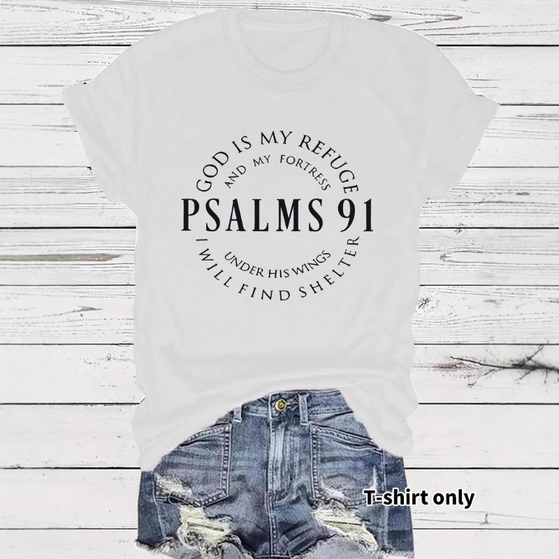 Women's Short-sleeved Loose and Fashionable T-shirt with Letter Prints